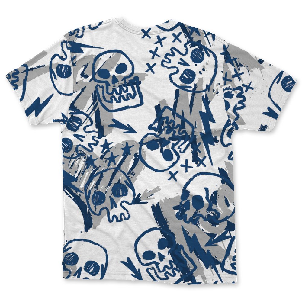 French-Blue-12s-NastyJamz-T-Shirt-Match-Love-Rock-Pattern-All-Over-Print