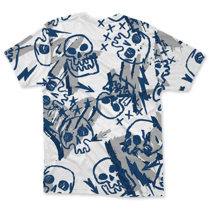 French-Blue-12s-NastyJamz-T-Shirt-Match-Love-Rock-Pattern-All-Over-Print