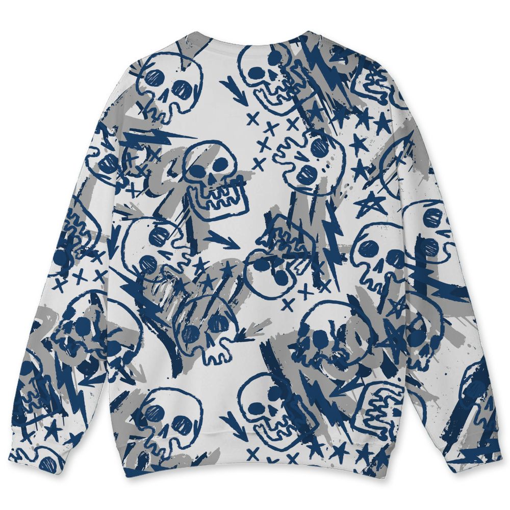 French-Blue-12s-NastyJamz-Sweatshirt-Match-Love-Rock-Pattern-All-Over-Print