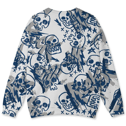 French-Blue-12s-NastyJamz-Sweatshirt-Match-Love-Rock-Pattern-All-Over-Print