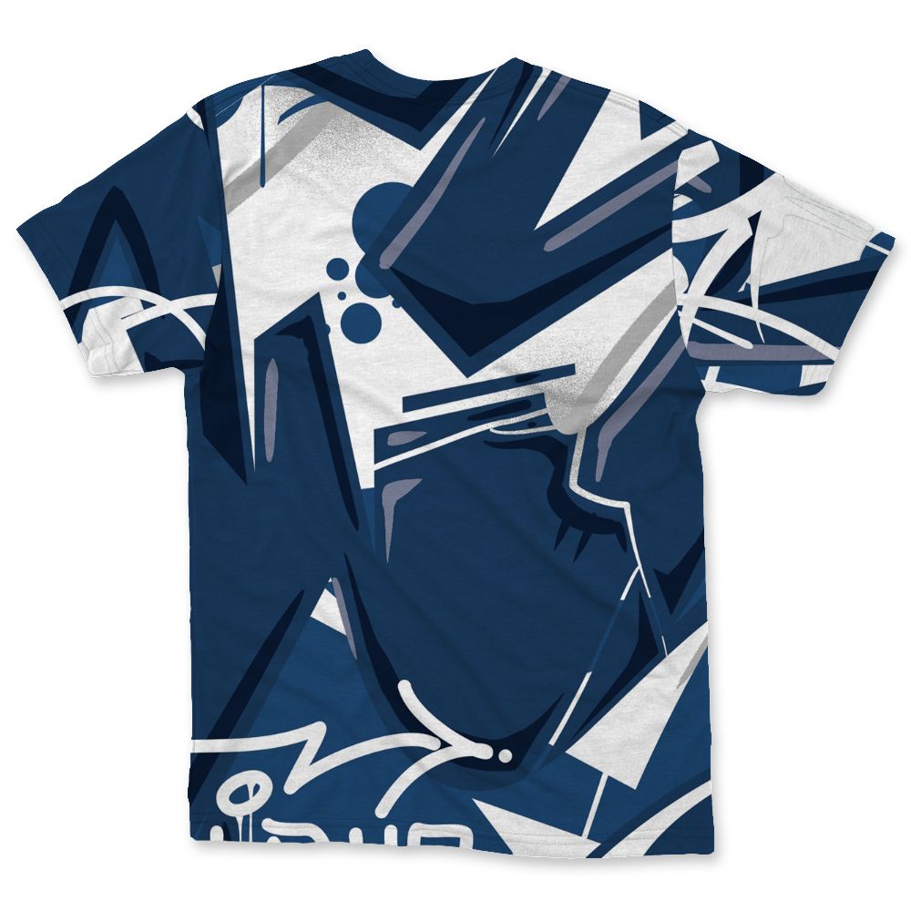 French-Blue-12s-NastyJamz-T-Shirt-Match-Kicks-Over-Chicks-All-Over-Print