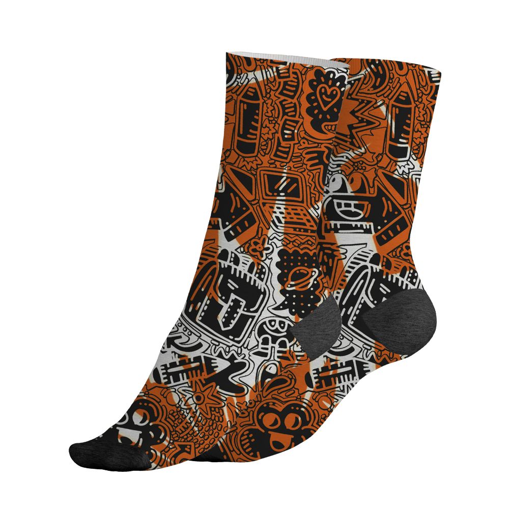 AJ 1 Shattered Backboard.NastyJamz Socks Match.Back To School Pattern 3D