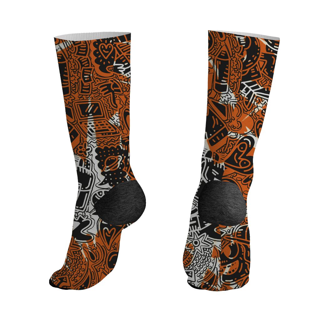AJ 1 Shattered Backboard.NastyJamz Socks Match.Back To School Pattern 3D