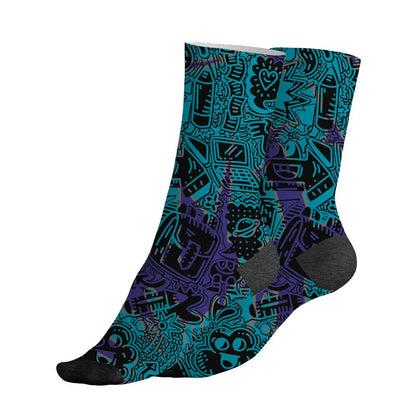 Aqua-8s-NastyJamz-Socks-Match-Back-To-School-Pattern-3D-All-Over-Print