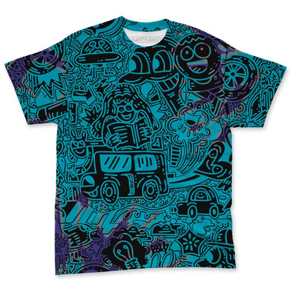Aqua-8s-NastyJamz-T-Shirt-Match-Back-To-School-Pattern-3D-All-Over-Print