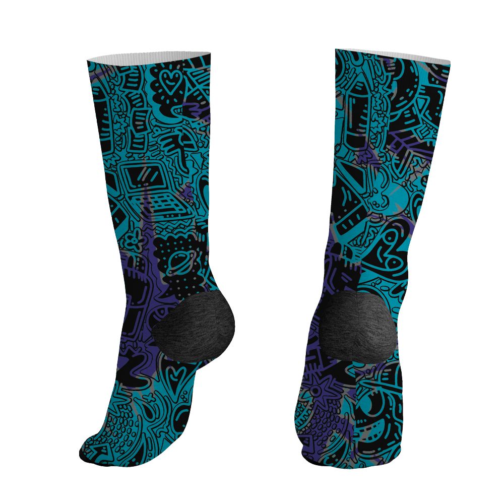 Aqua-8s-NastyJamz-Socks-Match-Back-To-School-Pattern-3D-All-Over-Print