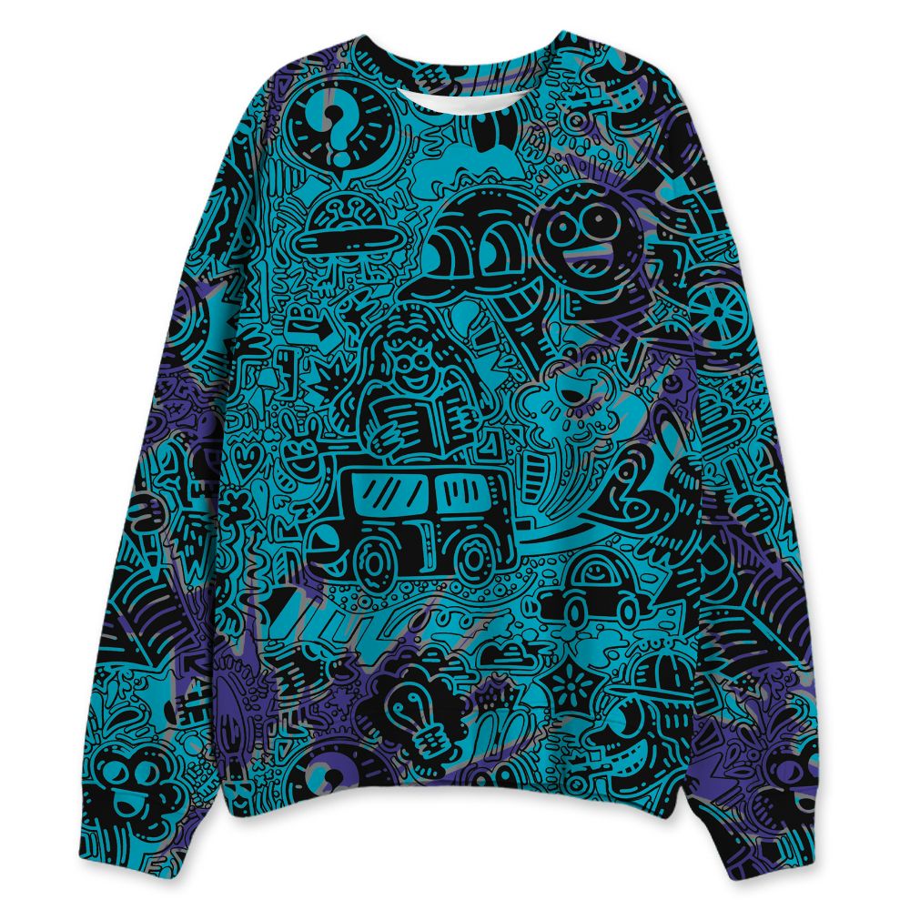 Aqua-8s-NastyJamz-Sweatshirt-Match-k-To-School-Pattern-3D-All-Over-Print