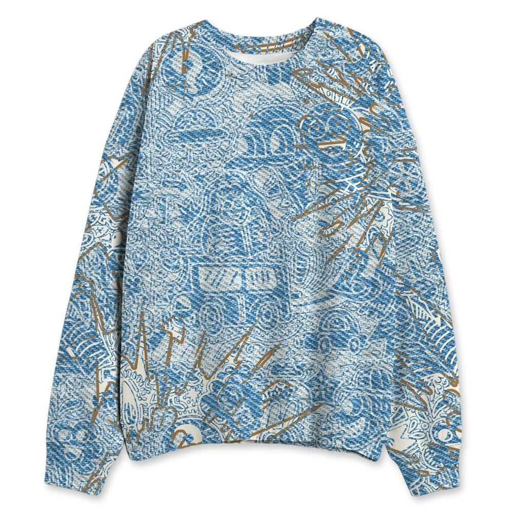 Denim-Worn-Blue-4s-NastyJamz-Sweatshirt-Match-k-To-School-Pattern-3D-All-Over-Print