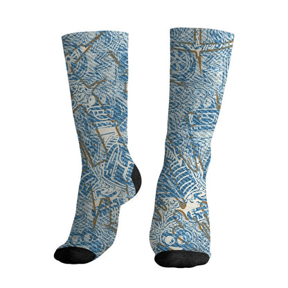 Denim-Worn-Blue-4s-NastyJamz-Socks-Match-Back-To-School-Pattern-3D-All-Over-Print