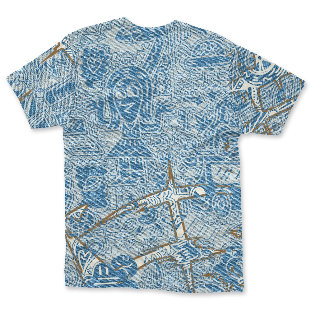 Denim-Worn-Blue-4s-NastyJamz-T-Shirt-Match-Back-To-School-Pattern-3D-All-Over-Print