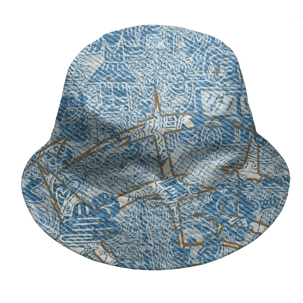 Denim-Worn-Blue-4s-NastyJamz-Bucket-Hat-Match-Back-To-School-Pattern-All-Over-Print