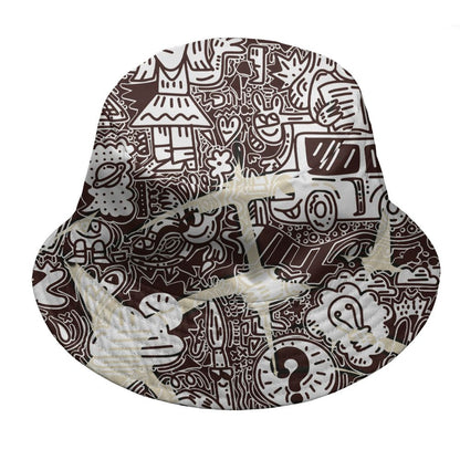 Black-Collective-5s-NastyJamz-Bucket-Hat-Match-Back-To-School-Pattern-All-Over-Print
