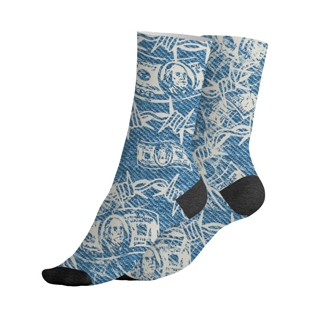 Denim-Worn-Blue-4s-NastyJamz-Socks-Match-Doubt-Kills-Dreams-3D-All-Over-Print