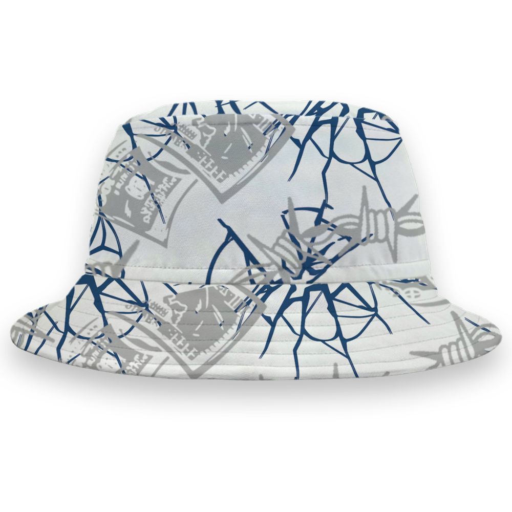 French-Blue-12s-NastyJamz-Bucket-Hat-Match-Doubt-Kills-Dreams-All-Over-Print