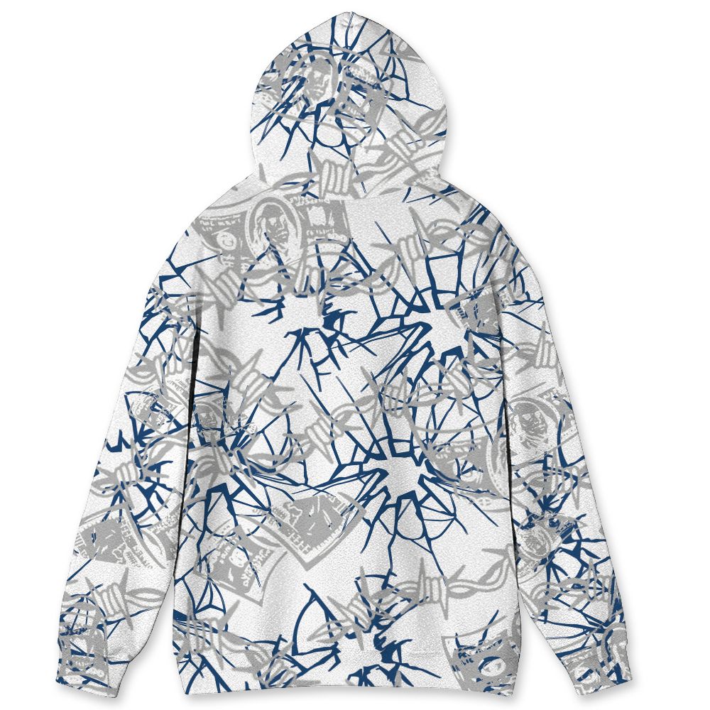 French-Blue-12s-NastyJamz-Hoodie-Match-Doubt-Kills-Dreams-All-Over-Print