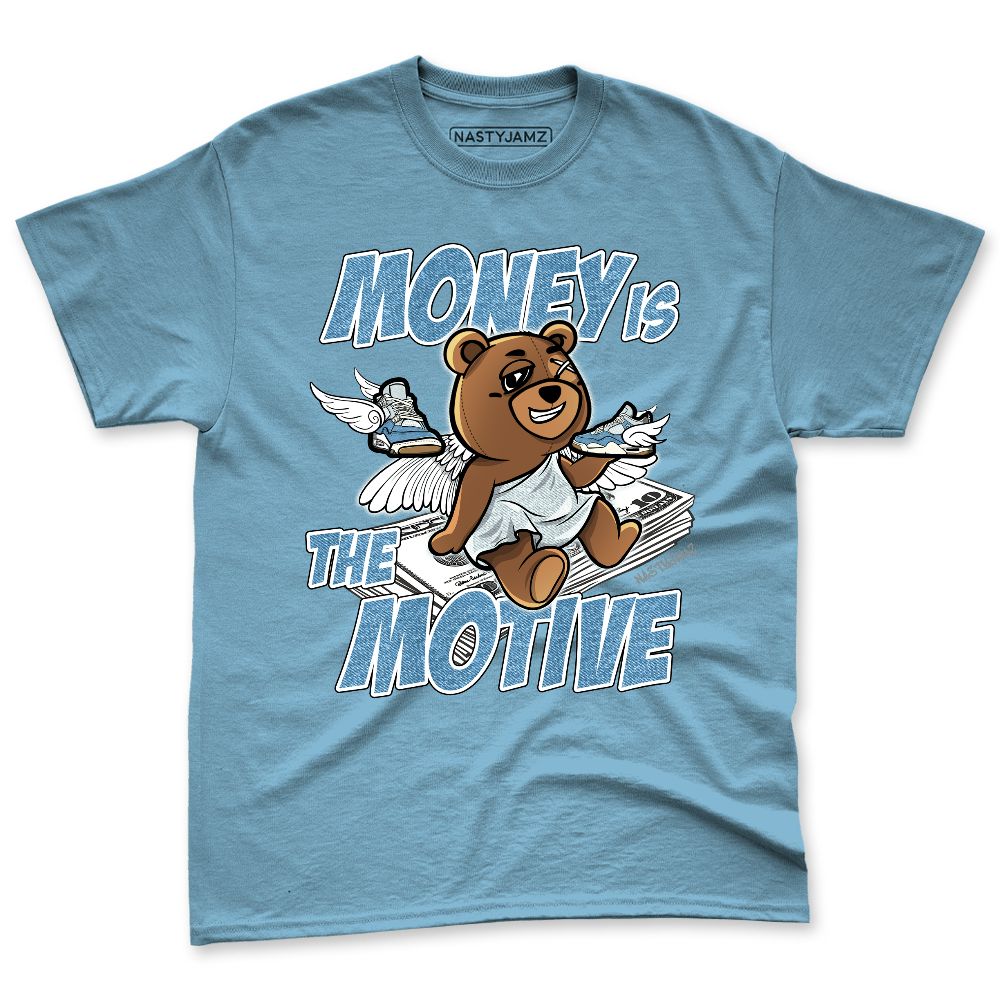 Denim-Worn-Blue-4s-NastyJamz-Premium-T-Shirt-Match-Money-Motive-Angel