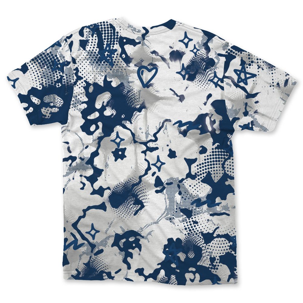 French-Blue-12s-NastyJamz-T-Shirt-Match-Sneaker-Girl-Nail-All-Over-Print