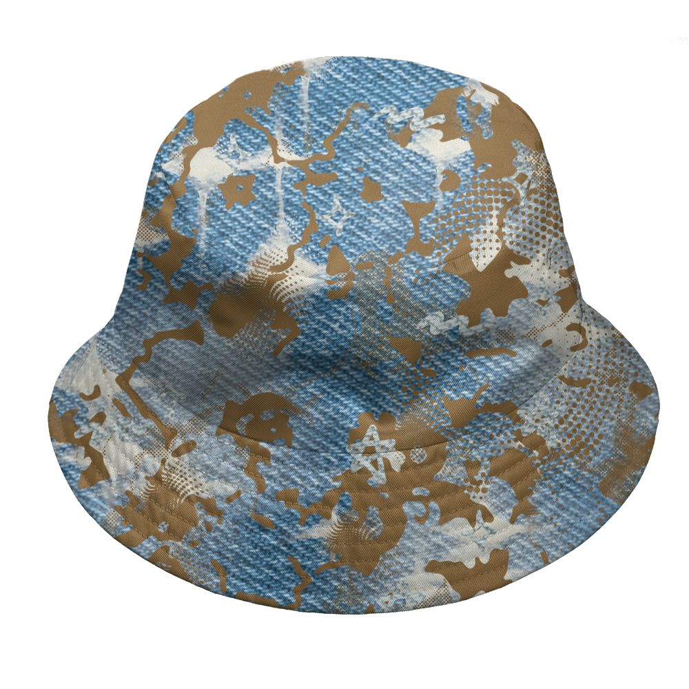 Denim-Worn-Blue-4s-NastyJamz-Bucket-Hat-Match-Sneaker-Girl-Nail-All-Over-Print