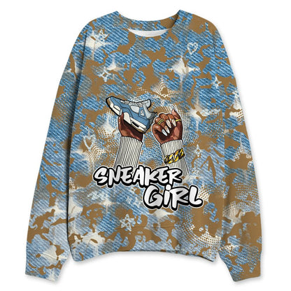 Denim-Worn-Blue-4s-NastyJamz-Sweatshirt-Match-Sneaker-Girl-Nail-3D-All-Over-Print