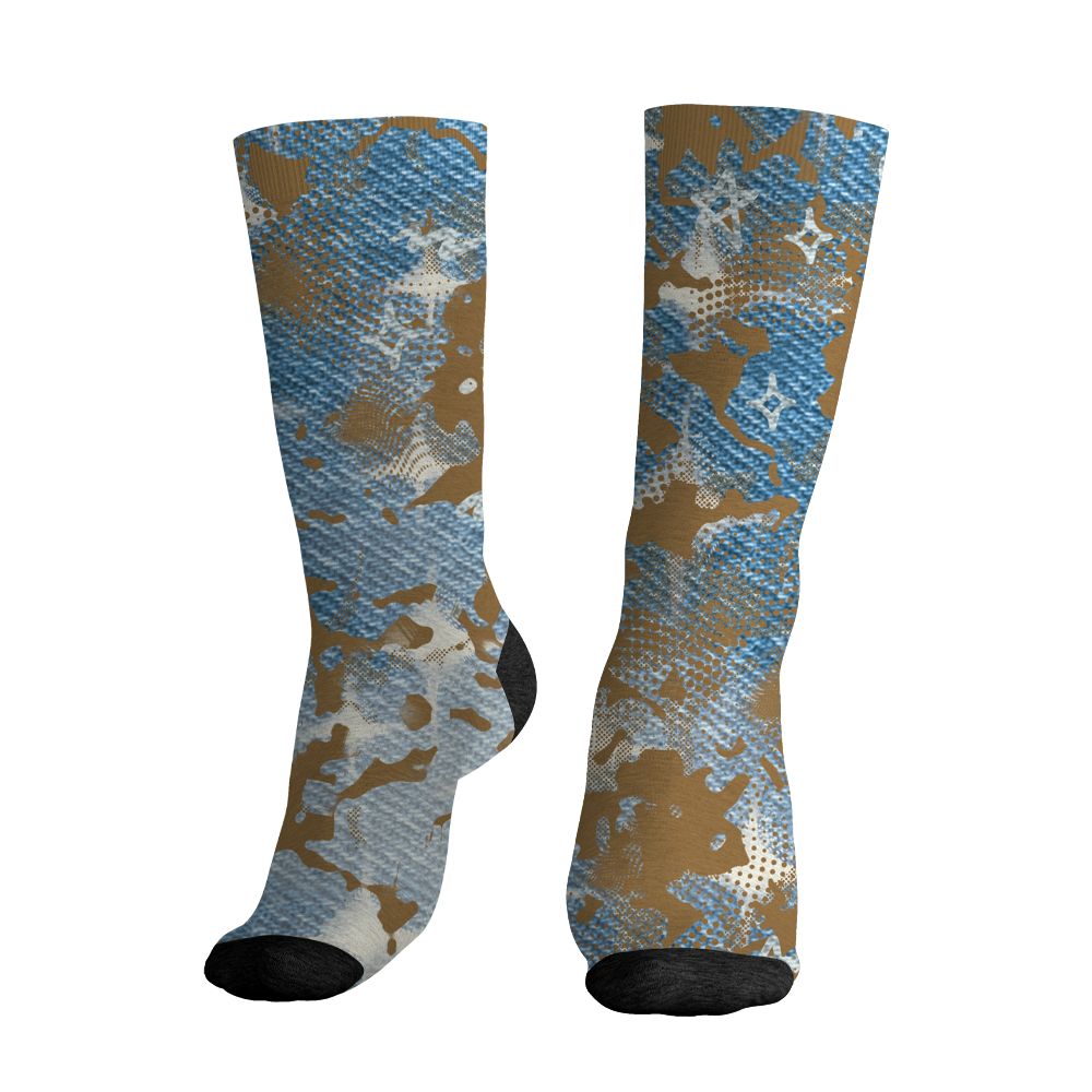 Denim-Worn-Blue-4s-NastyJamz-Socks-Match-Sneaker-Girl-Nail-3D-All-Over-Print