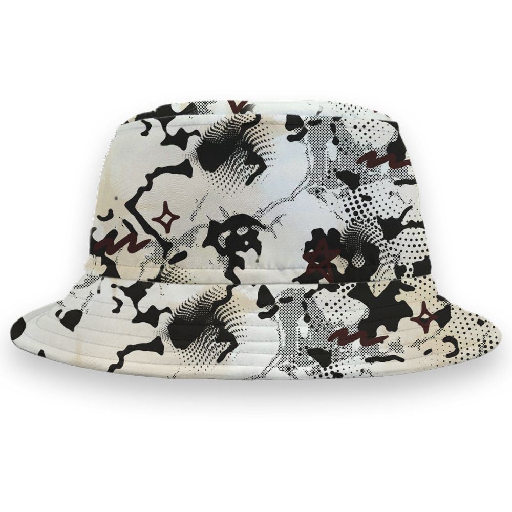Black-Collective-5s-NastyJamz-Bucket-Hat-Match-Sneaker-Girl-Nail-All-Over-Print
