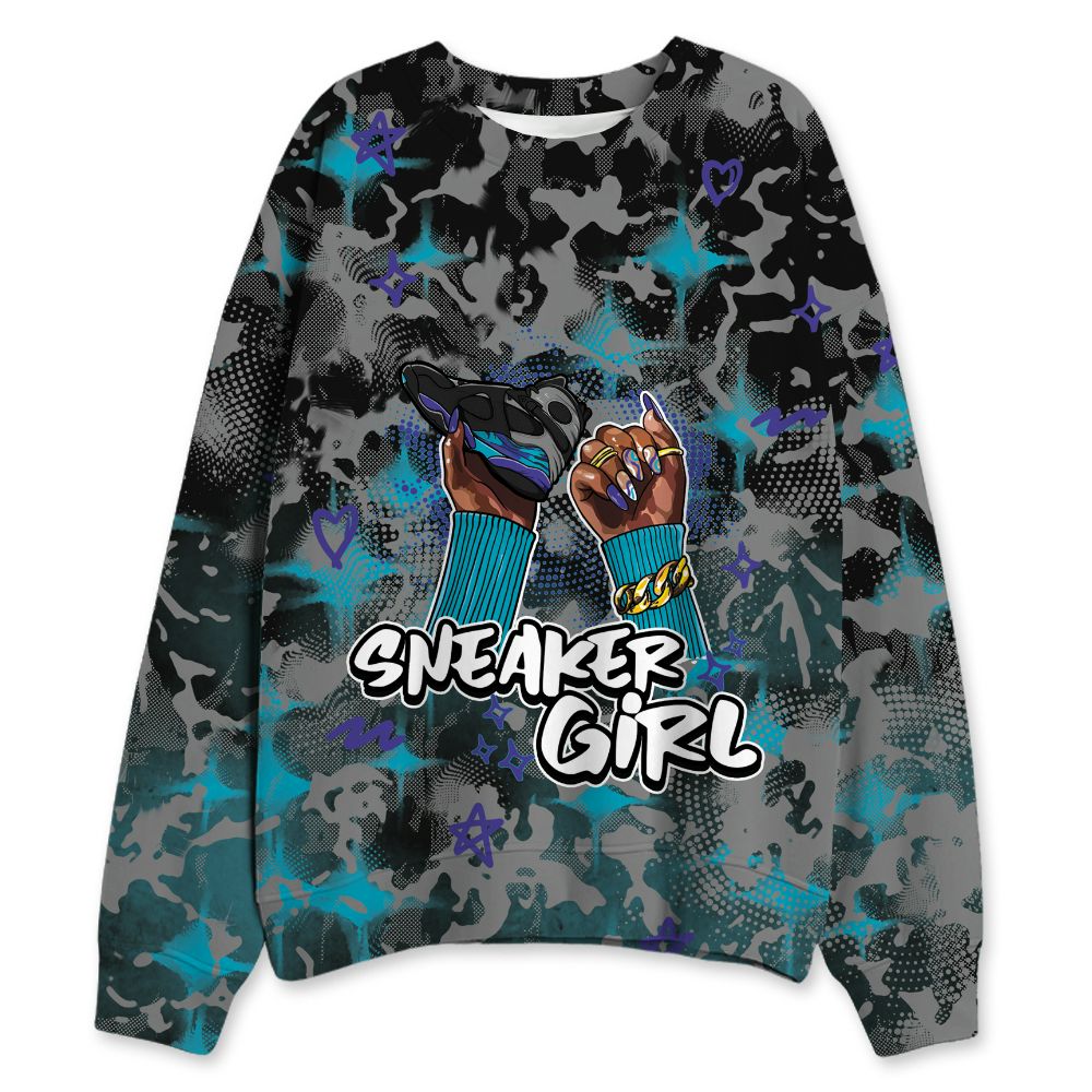 Aqua-8s-NastyJamz-Sweatshirt-Match-Sneaker-Girl-Nail-3D-All-Over-Print