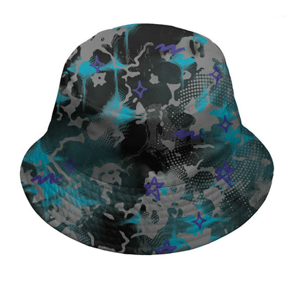 Aqua-8s-NastyJamz-Bucket-Hat-Match-Sneaker-Girl-Nail-All-Over-Print