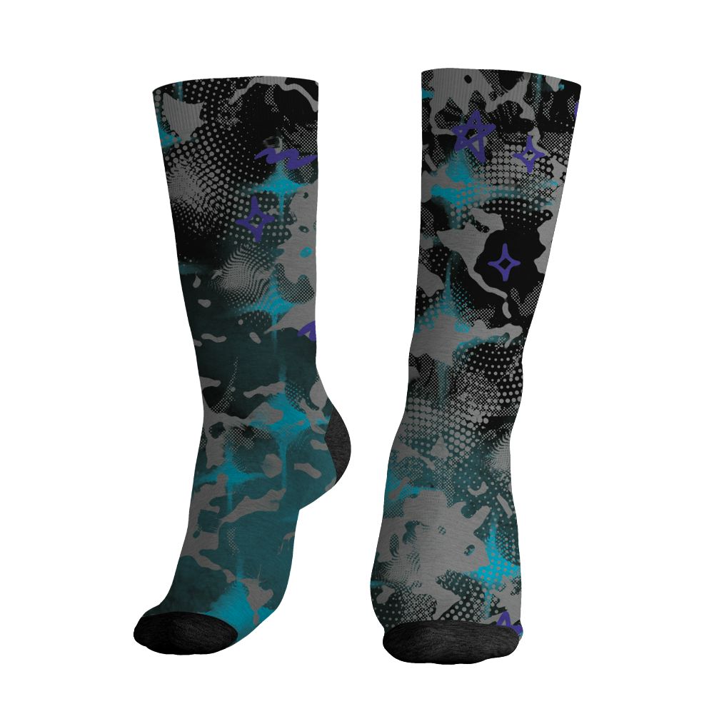 Aqua-8s-NastyJamz-Socks-Match-Sneaker-Girl-Nail-3D-All-Over-Print