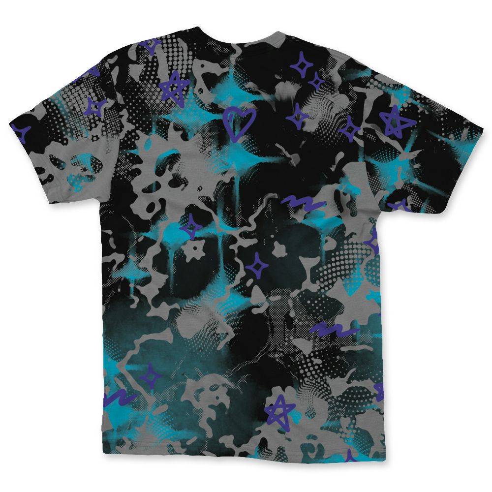 Aqua-8s-NastyJamz-T-Shirt-Match-Sneaker-Girl-Nail-3D-All-Over-Print