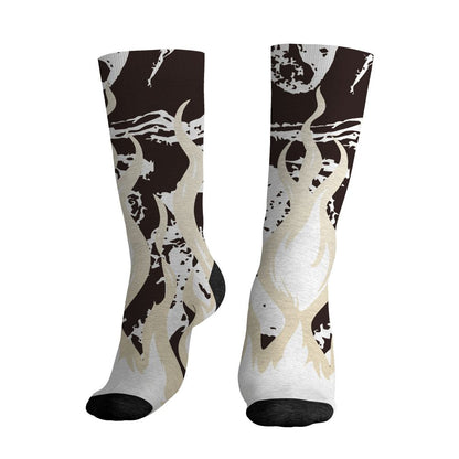 Black-Collective-5s-NastyJamz-Socks-Match-23-Burning-Fire-3D-All-Over-Print
