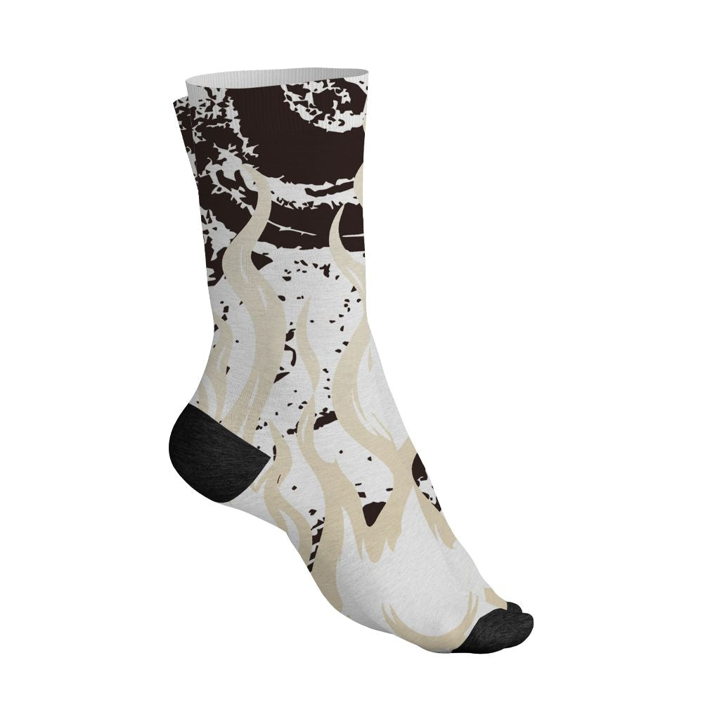 Black-Collective-5s-NastyJamz-Socks-Match-23-Burning-Fire-3D-All-Over-Print