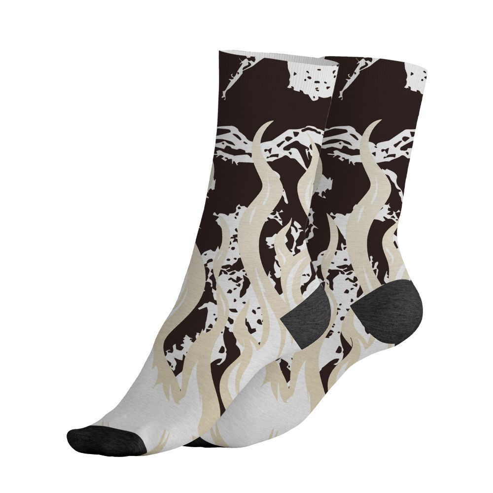 Black-Collective-5s-NastyJamz-Socks-Match-23-Burning-Fire-3D-All-Over-Print
