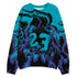 Aqua-8s-NastyJamz-Sweatshirt-Match-23-Burning-Fire-3D-All-Over-Print