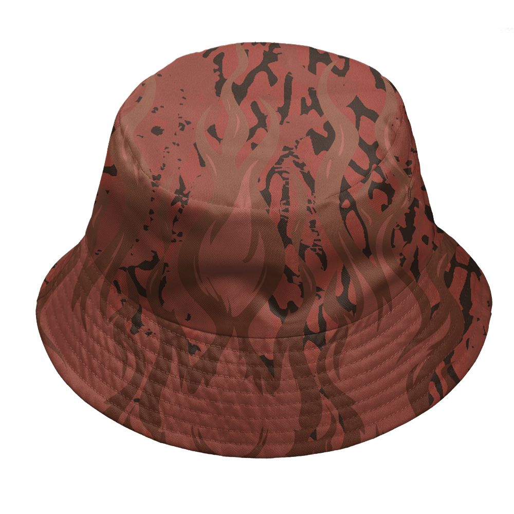 Spizike-Canyon-Rust-NastyJamz-Bucket-Hat-Match-23-Burning-Fire-All-Over-Print