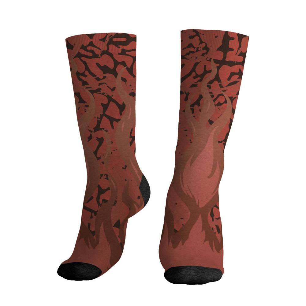 Spizike-Canyon-Rust-NastyJamz-Socks-Match-23-Burning-Fire-3D-All-Over-Print