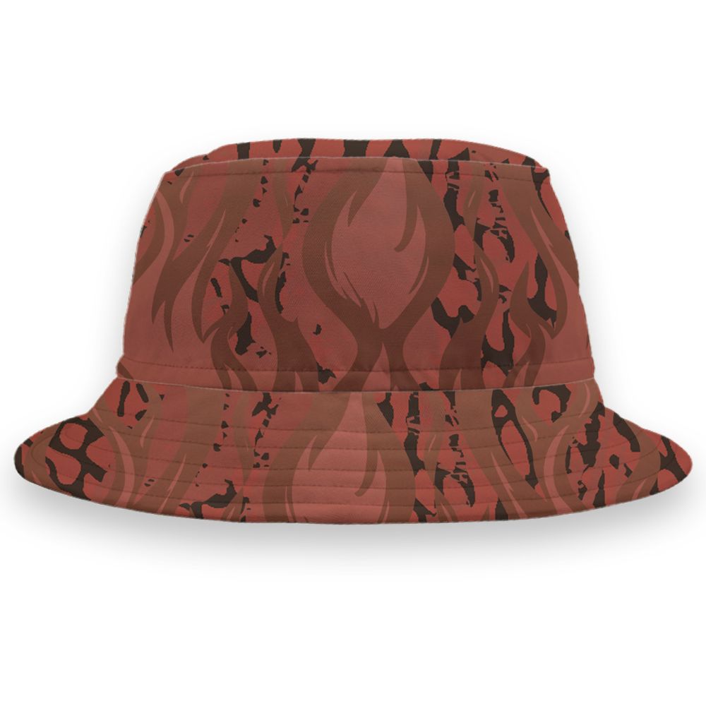 Spizike-Canyon-Rust-NastyJamz-Bucket-Hat-Match-23-Burning-Fire-All-Over-Print