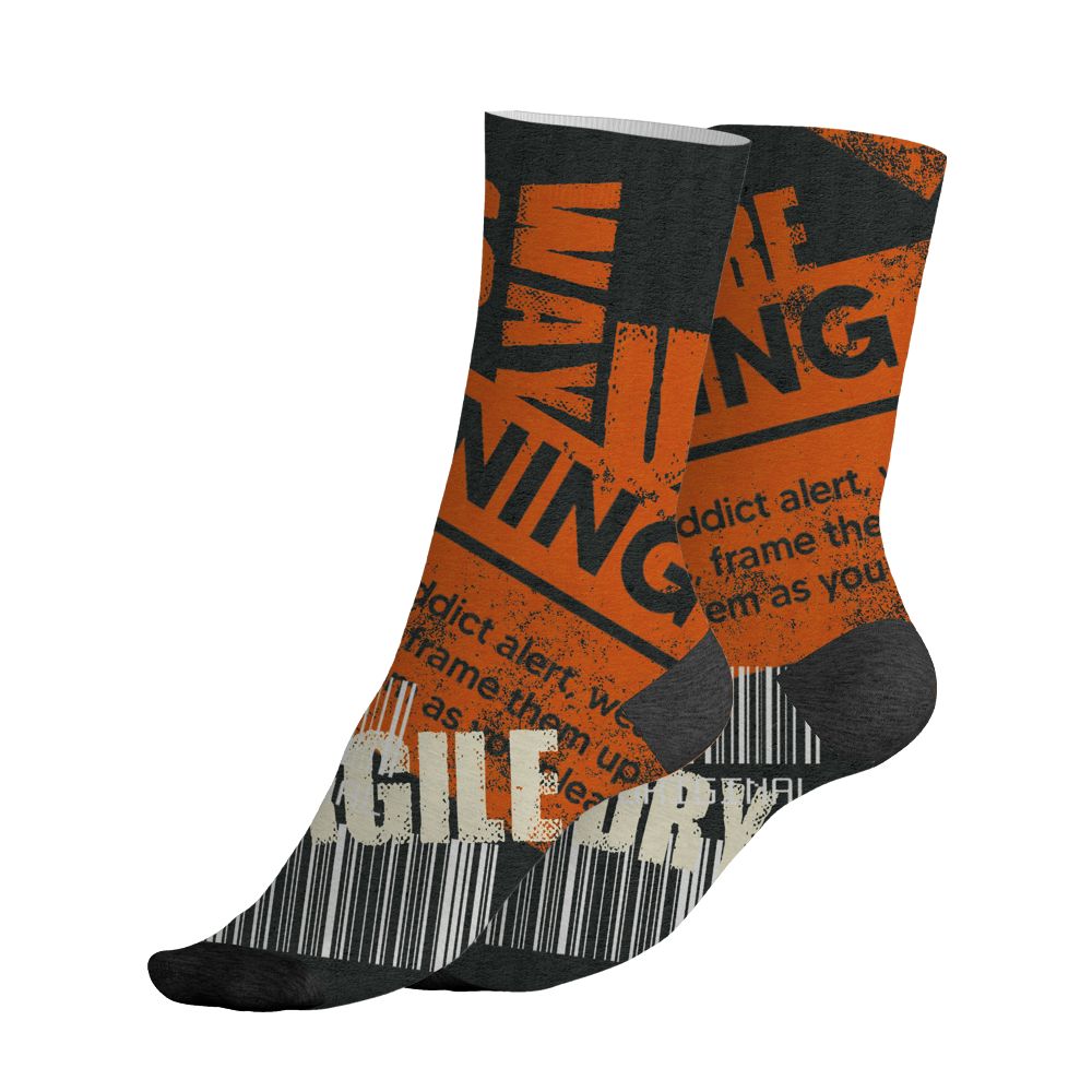 AJ 1 Shattered Backboard.NastyJamz Socks Match.Sneaker Addict 3D Warning