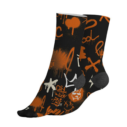 AJ 1 Shattered Backboard.NastyJamz Socks Match.Graffiti King 3D Doodle Style