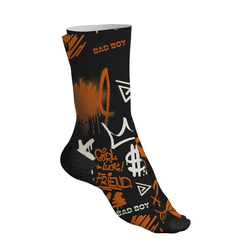 AJ 1 Shattered Backboard.NastyJamz Socks Match.Graffiti King 3D Doodle Style
