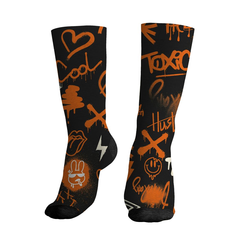 AJ 1 Shattered Backboard.NastyJamz Socks Match.Graffiti King 3D Doodle Style