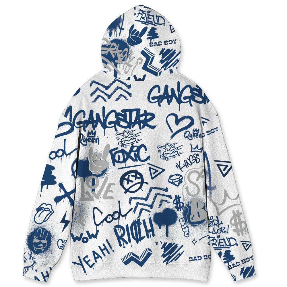 French-Blue-12s-NastyJamz-Hoodie-Match-Graffiti-King-All-Over-Print-Doodle-Style