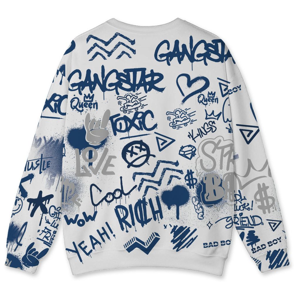 French-Blue-12s-NastyJamz-Sweatshirt-Match-Graffiti-King-All-Over-Print-Doodle-Style