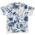 French-Blue-12s-NastyJamz-T-Shirt-Match-Graffiti-King-All-Over-Print-Doodle-Style