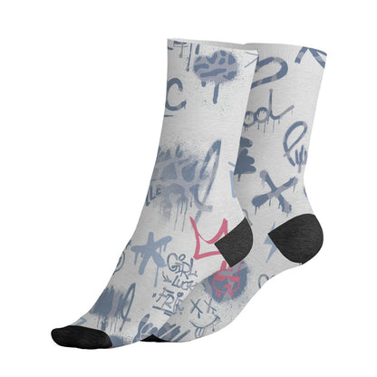 Cobalt-Bliss-3s-NastyJamz-Socks-Match-Graffiti-King-3D-All-Over-Print-Doodle-Style