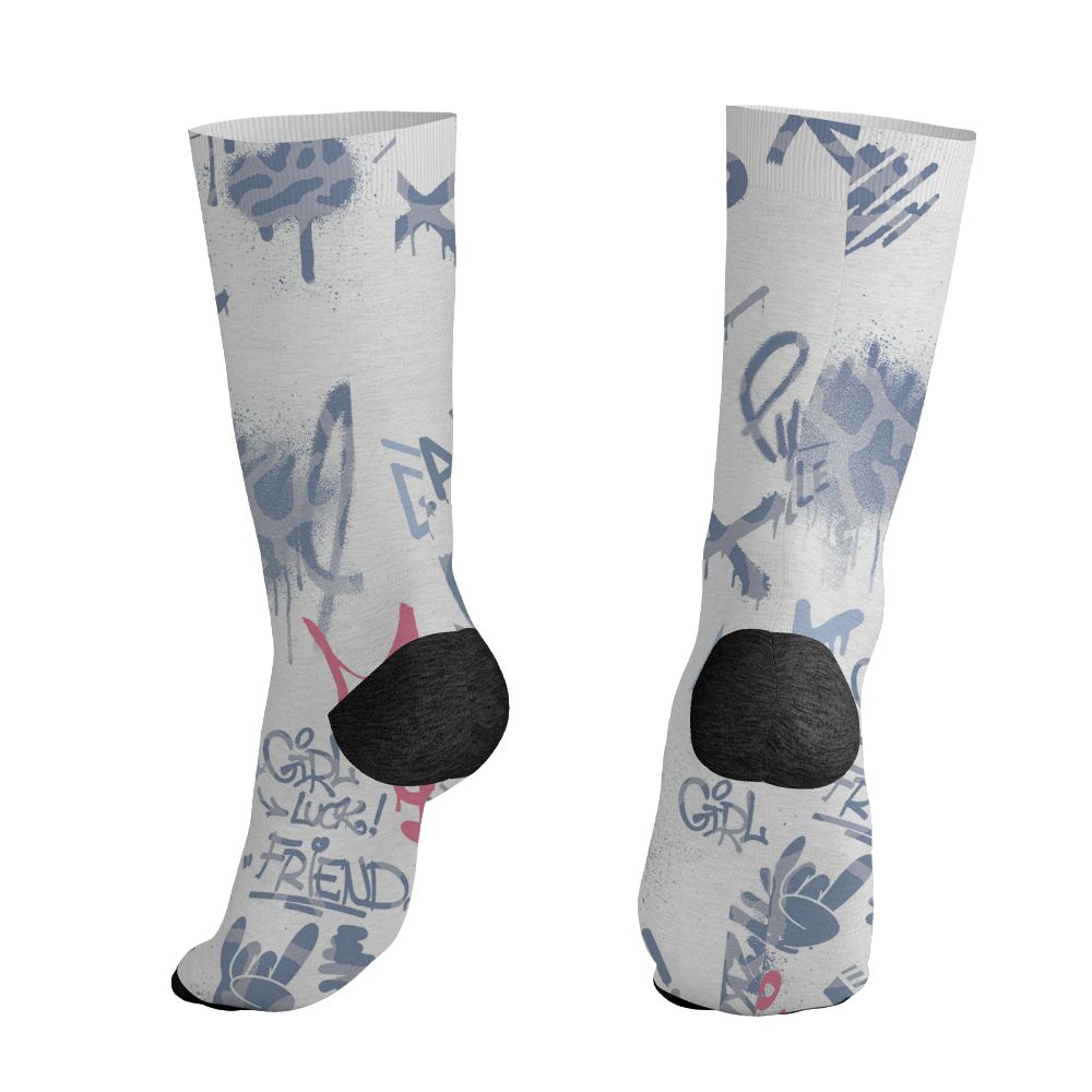 Cobalt-Bliss-3s-NastyJamz-Socks-Match-Graffiti-King-3D-All-Over-Print-Doodle-Style