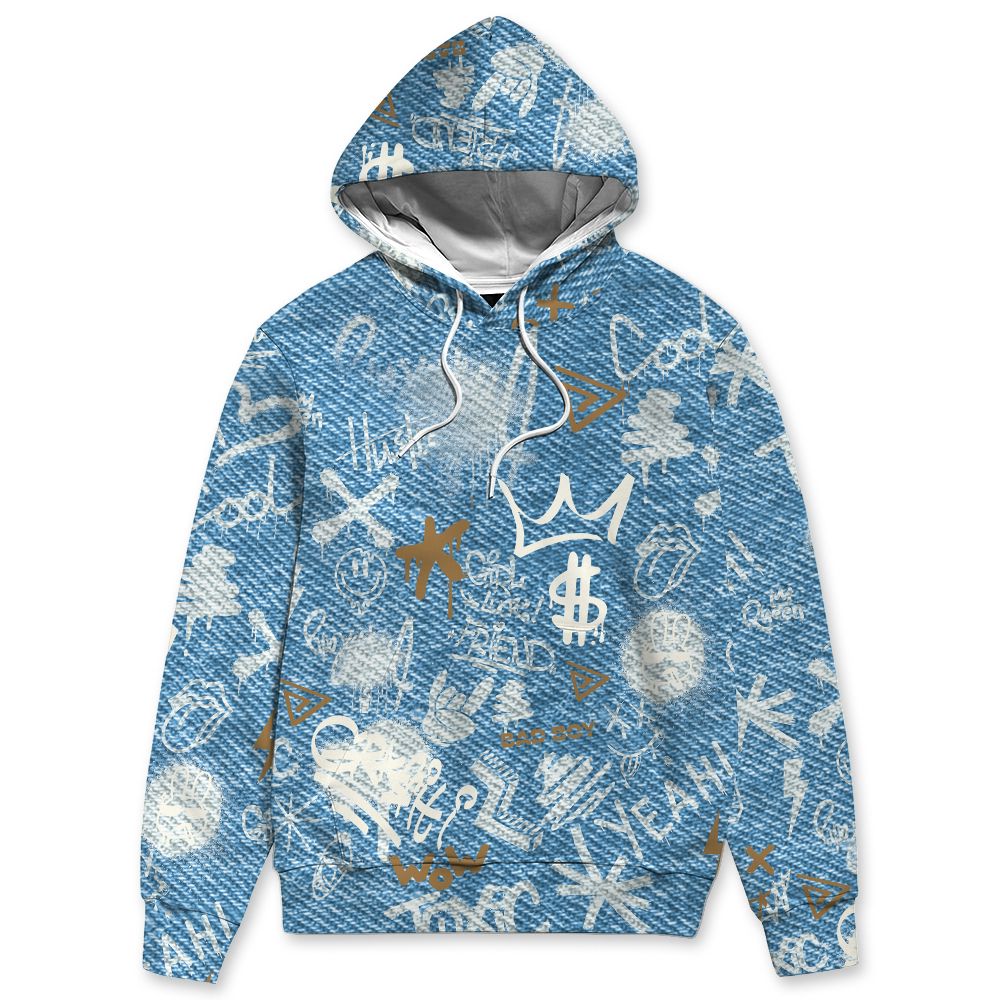 Denim-Worn-Blue-4s-NastyJamz-Hoodie-Match-Graffiti-King-3D-All-Over-Print-Doodle-Style