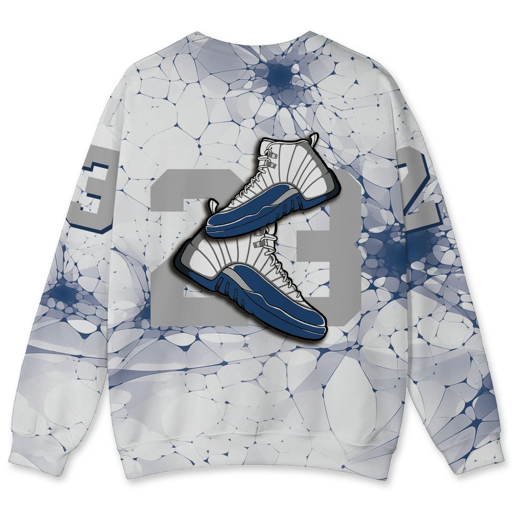 French-Blue-12s-NastyJamz-Sweatshirt-Match-23-Sneaker-All-Over-Print