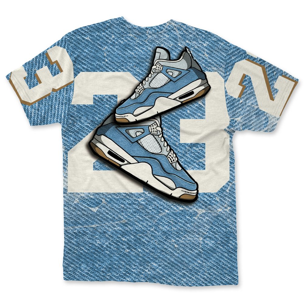 Denim-Worn-Blue-4s-NastyJamz-T-Shirt-Match-23-Sneaker-3D-All-Over-Print