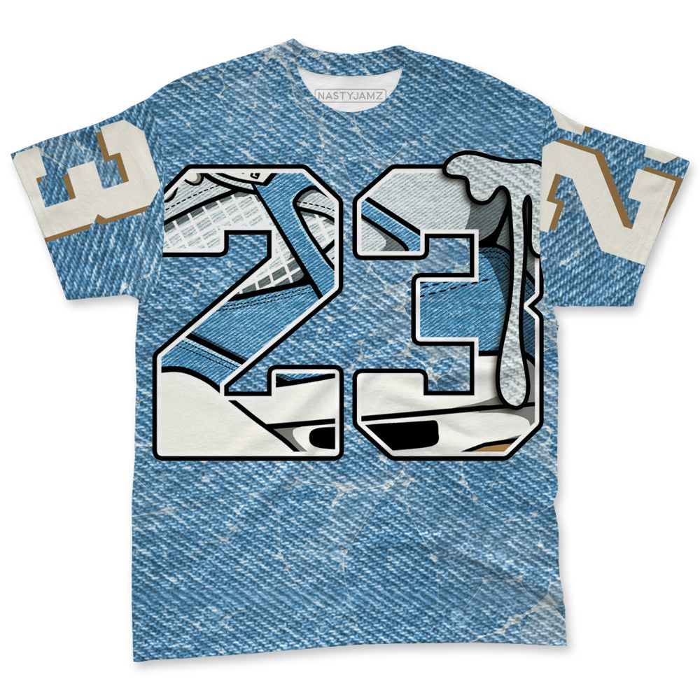 Denim-Worn-Blue-4s-NastyJamz-T-Shirt-Match-23-Sneaker-3D-All-Over-Print