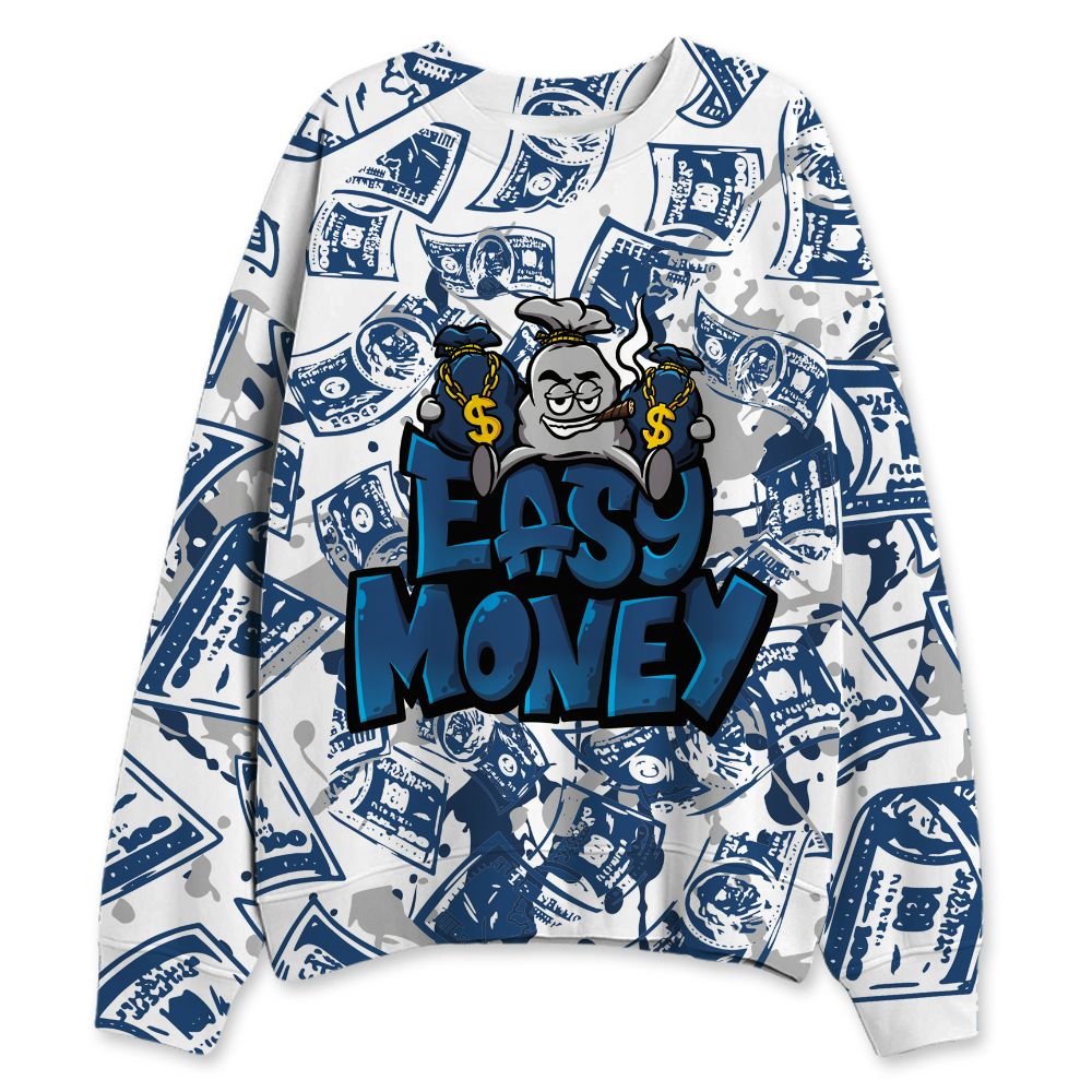 French-Blue-12s-NastyJamz-Sweatshirt-Match-Easy-Money-All-Over-Print